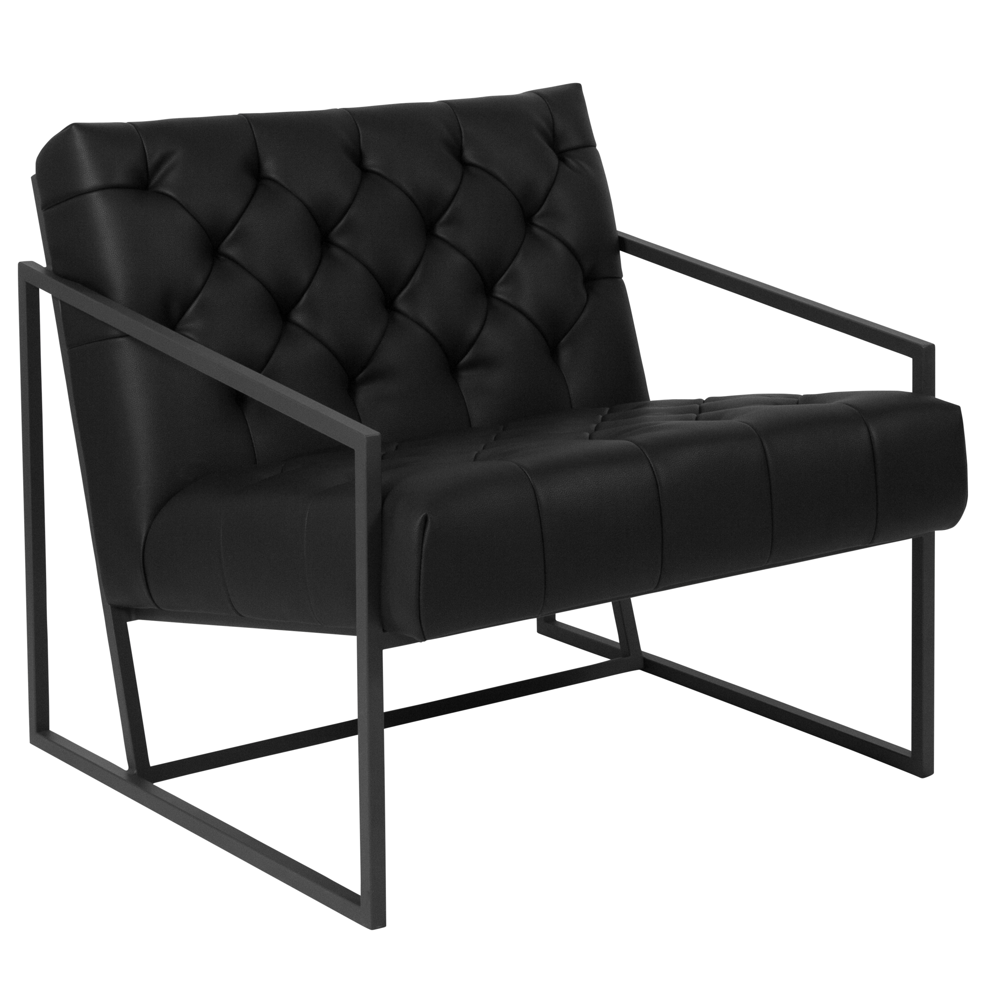 Flash Furniture, Black LeatherSoft Tufted Lounge Chair, Included (qty.) 1 Model# ZB8522BK
